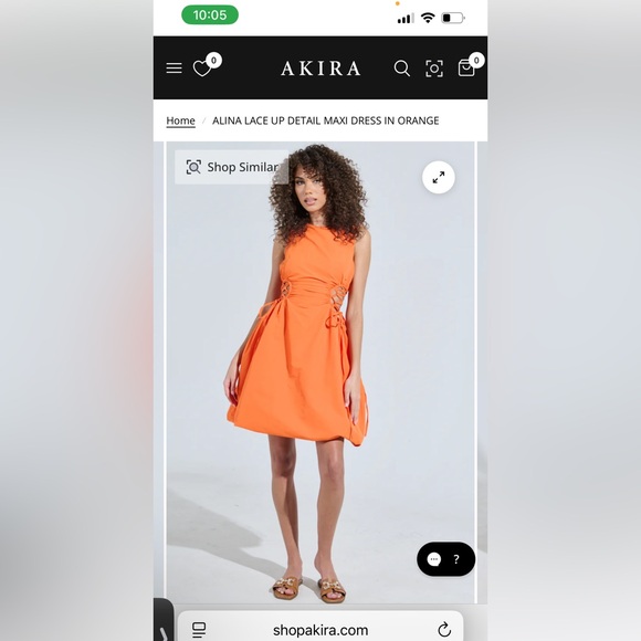 Taylor Swift’s new color: Orange! AKIRA Lace-Up in Vibrant Orange - Picture 4 of 13